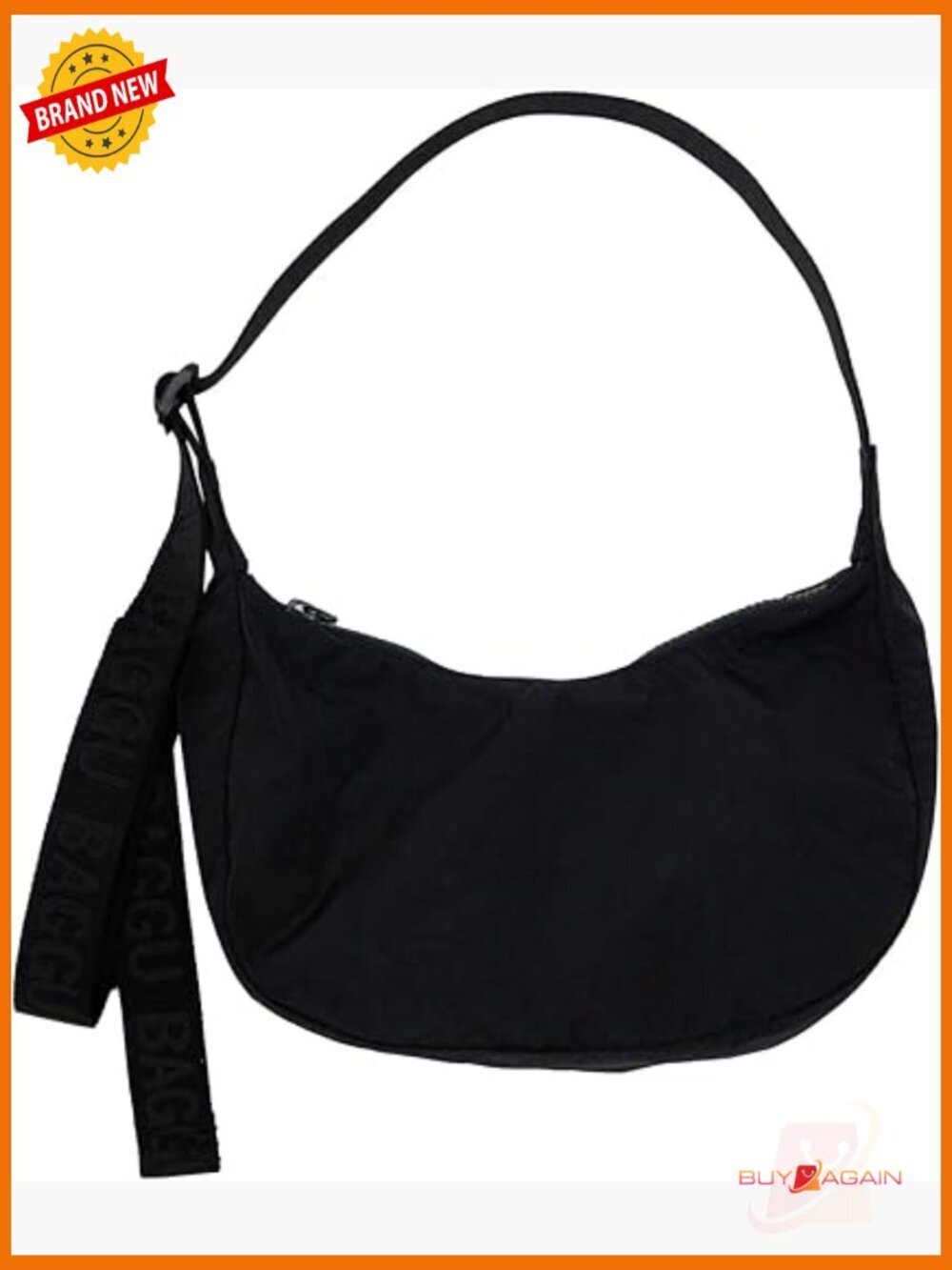 Small Recycled Nylon Crescent Crossbody Bag